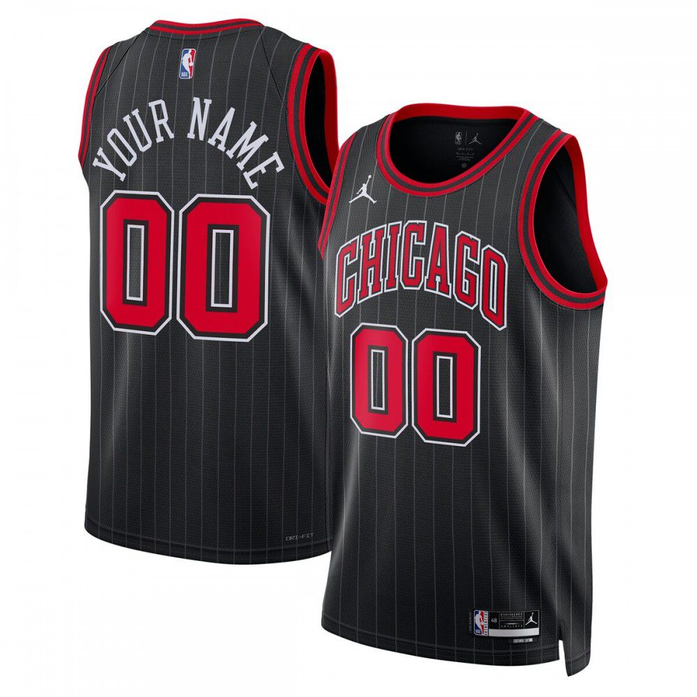 Chicago Bulls Jordan Brand Unisex 2022/23 Swingman Custom Jersey - Statement Edition - Black-Pro Kit Vault | Brand New 26/27 Sports Jerseys
